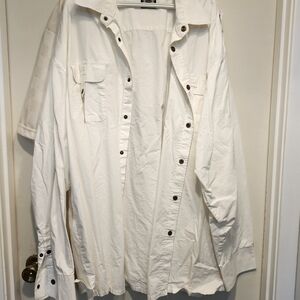 Stylish Women's Utility Jacket in Cream